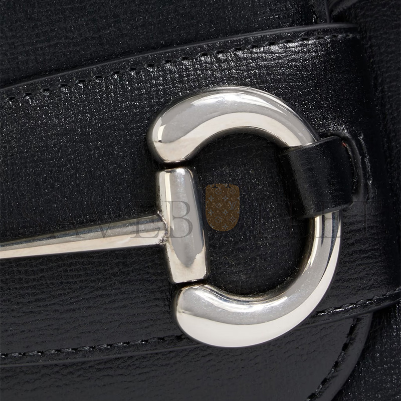 G*u*i horsebit 1955 textured leather shoulder bag 764155 (26.5*17*8cm)